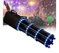 Canon à confettis portable, lanceur de confettis sans fil, pistolet électronique portatif, triple tir, pour mariage, conciergerie, Halloween, électrique