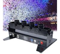 Canon à confettis portable sans fil DMX 512 avec télécommande électrique pour fêtes, mariages, concerts, célébrations, événements spéciaux et effets scéniques