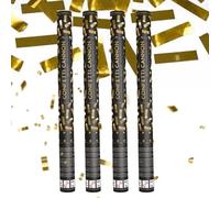 Canon à Confettis Rectangle couleur Or 80 cm - Lot de 4 lanceurs à confettis à tenir en main, pour Anniversaire, Mariage - Portée 10 Mètres, Prise en Main Facile - SPARKLERS CLUB®