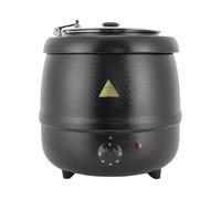Canon à goulasch - Récipient de maintien au chaud - Pot à soupe électrique - Chauffe-plats - Bouilloire à soupe - Insert amovible en acier inoxydable - 35-80 °C - 10 l