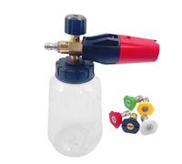 Canon à mousse de nettoyage à pression - Embout professionnel en mousse de lavage de voiture avec buse réglable - Pistolet à mousse pour le nettoyage en profondeur des véhicules, des allées, des