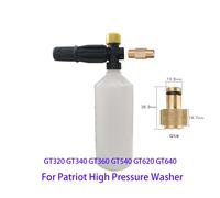 Canon à mousse pour lavage de voiture,lance à mousse de neige,buse à mousse,générateur de mousse pour Fosot GT320,GT340,GT540,GT620,nettoyeur haute pression - Type brass adaptor