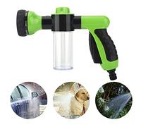 canon a mousse voiture pulvérisateur à mousse pistolet à eau haute pression à buse pour arrosage des plantes lavage de voiture et douche pour animaux de compagnie(vert)