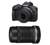 Canon appareil photo hybride eos r100 + rf-s 18-45mm f/4.5-6.3 is stm + rf-s 55-210mm f/5-7.1 is stm