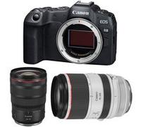 Appareil photo hybride Canon EOS R8 + RF 24-70mm f/2.8 L IS USM + RF 70-200mm f/2.8 L IS USM