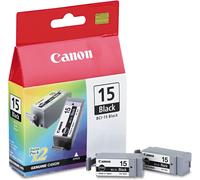 Canon Cartouche d'encre noire BCI-15BK (lot de deux cartouches)