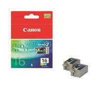 Canon Cartouche d'encre couleur BCI-16 C/M/Y (lot de deux cartouches)