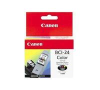 Canon BCI-24 - Couleur (cyan, magenta, jaune) - originale - coque avec sécurité - réservoir d'encre - pour i45X; MultiPASS MP390; PIXMA iP1000, iP1500, iP2000, MP110, MP130; S200; SmartBase MP360