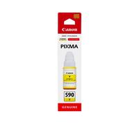 Canon Bouteille d'encre GI-590 Jaune 70ml pour PIXMA G, Encre à base de colorants, Origine Japon, Référence 1606C001
