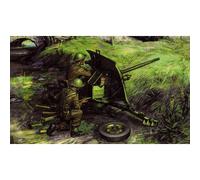 Canon Britannique 2 Pder Et 2 Figurines