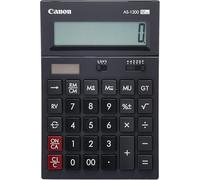 Canon AS-1200 Calculatrice de bureau noir Ecran: 12 solaire, à pile(s) (l x H x P) 119 x 37 x 177 mm