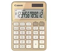Canon Calculatrice de bureau KS-125KB – 12 chiffres, batterie/solaire – Or 6818C002