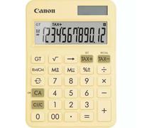 Canon Calculatrice de poche LS-125KB-PYL, 12 chiffres, solaire et pile, Jaune pastel
