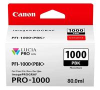 Cartouche encre Noire Photo PFI-1000 PBK Canon 80 ml
