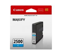 Canon Cartouche Cyan PGI-2500C (9301B001) 9.6ml, Encre DRHD Originale, Compatible MAXIFY MB5050/MB5150/MB5350/MB5155/iB4150/MB5455/iB4050/MB5450