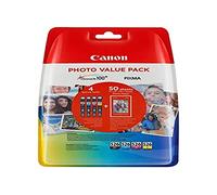 Canon Cartouche d'encre CLI-526 BK/C/M/Y + Pack économique de papiers photo