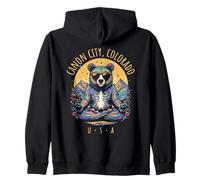 Canon City Colorado Abstrait Ours Chill Zen Yoga Design Sweat à Capuche