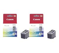Canon CL-38 Cartouche Couleur (Emballage carton) (Lot de 2) - Compatible avec Canon iP1800, iP1900, iP2500, iP2600, MP140, MP190, MP210, MP220, MP470, MX300, MX310 - Pigment-based