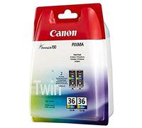 Canon Pack de 2 cartouches d'encre couleur CLI-36 C/M/Y