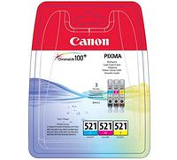 Canon CLI-521C/M/Y - 3-couleurs - Cartouche d'encre - Multipack