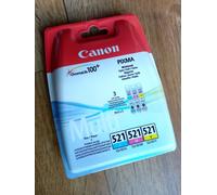 Canon Multipack de cartouches d'encre couleur CLI-521 C/M/Y
