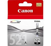 Canon CLI-521 Cartouche BK Noire (Pack plastique sécurisé)