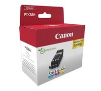 Canon CLI-526 C/M/Y Multi pack - Pack de 3 - 9 ml - jaune, cyan, magenta - original - réservoir d'encre - pour PIXMA iP4850, iP4950, iX6550, MG5150, MG5250, MG5350, MG6150, MG6250, MX895 G