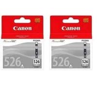 Canon CLI-526 GY Cartouche Gris (Emballage Carton) (Lot de 2)