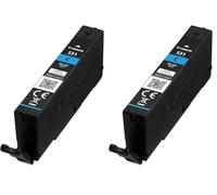 Canon CLI-531 Cyan Genuine Ink Cartridge - Compatible with PIXMA TS8750 (Lot de 2)