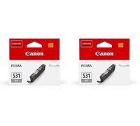 Canon CLI-531 Grey Genuine Ink Cartridge - Compatible with PIXMA TS8750 (Lot de 2)