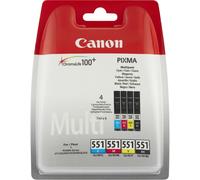 Canon Multipack de cartouches d'encre CLI-551 BK/C/M/Y