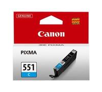 Canon CLI-551C - Cyan - originale - réservoir d'encre - pour PIXMA iP8750, iX6850, MG5550, MG5650, MG5655, MG6450, MG6650, MG7150, MG7550, MX725, MX925