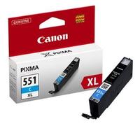 Canon CLI-551C XL cartouche jet d'encre cyan - 695 Pages - 6444B001