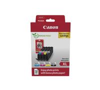 Canon + 10x15 cm Fotopapier 50 Blatt Value Pack Noir(e) / Cyan / Magenta / Jaune Original CLI-551 XL