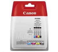 Canon CLI-571 Cartouche C/M/Y/BK Multipack Cyan, Magenta, Jaune, Noire (Multipack plastique)