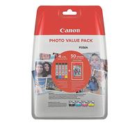 Canon CLI-571 XL C M Y BK Pack de 4 cartouches (Noir XL Cyan XL Magenta XL Jaune XL) Certifié Canon (Plastique Obsolète 2018)