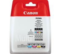 Canon CLI-581 BK/C/M/Y Multi Pack - Pack de 4 - 5.6 ml - noir, jaune, cyan, magenta - original - coque avec sécurité - réservoir d'encre - pour PIXMA TS6251, TS6350, TS6351, TS705, TS8251...