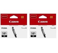 Canon CLI-581 BK Cartouche Noire Photo (Emballage Carton) (Lot de 2)