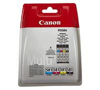 Canon Multipack de cartouches d'encre CLI-581 BK/C/M/Y