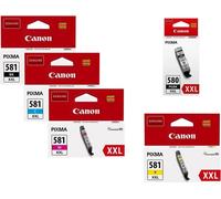 Canon CLI-581BK XXL / PGI-580XXL Pack de 5 pièces