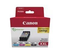 Canon Encre CLI-581XXL BK/C/M/Y Multipack d'origine pack bundle noir, cyan, magenta, jaune 1998C007