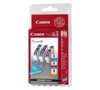 Canon Multipack de cartouches d'encre couleur CLI-8 C/M/Y