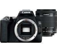 Canon Corps de l'appareil photo reflex numérique EOS 250D APS-C avec objectif EF-S 18-55mm F4-5.6 IS STM | 24,1 mégapixels, vidéo 4K, AF CMOS double pixel et Wi-Fi et Bluetooth - Noir