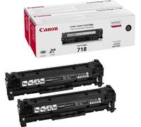 Canon CRG-718 BK Value Pack - Pack de 2 - Noir