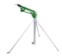 Canon d'arrosage 2 Pouces, Arroseur à Impact 360° avec trépied et buse, Raccordement à Bride, Arrosage de Grandes Surfaces pour l'agriculture, Les Terres agricoles et l'abattage des poussières