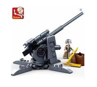 canon de flak 88mm , block de construction style LEGO , 115 pieces