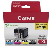 Canon Encre PGI-2500XL BK/C/M/Y Multipack d'origine pack bundle noir, cyan,