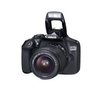 Canon EOS 1300D - Appareil photo numérique - Reflex - 18.0 MP - APS-C - 1080p / 30 pi/s - 3x zoom optique objectif EF-S 18-55 mm DC III - Wi-Fi, NFC - noir