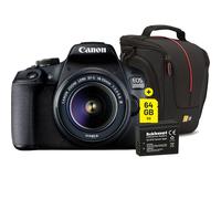 Canon EOS 2000D + 18-55 mm DC (avec Sac, Batterie Supplémentaire et 64 Go SD)| ✅+ garantie gratuit de 5 ans