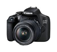 Canon EOS 2000D - Appareil photo numérique - Reflex - 24.1 MP - APS-C - 1080p / 30 pi/s - 3x zoom optique Objectifs EF-S 18-55 mm IS II et EF 75-300 mm III - Wi-Fi, NFC